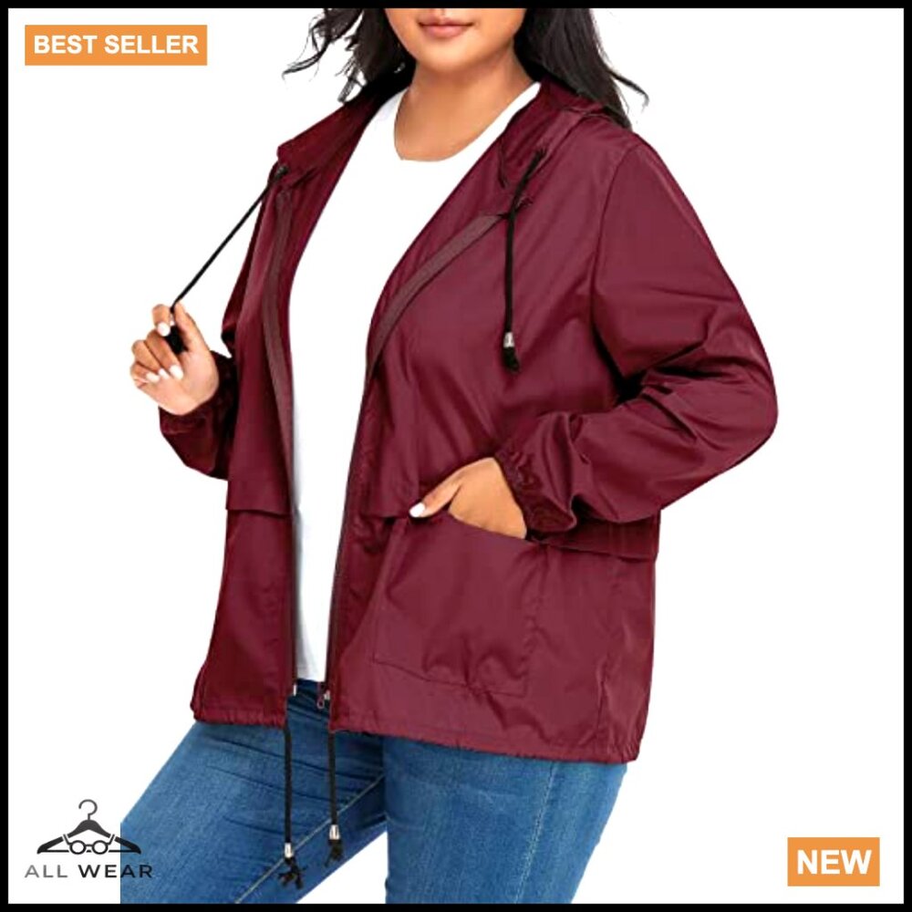 Lightweight Packable Raincoat Waterproof Windbrea… - image 2